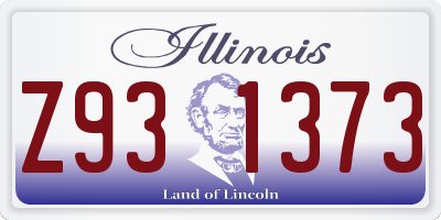 IL license plate Z931373