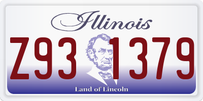 IL license plate Z931379