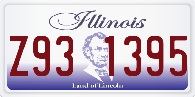 IL license plate Z931395