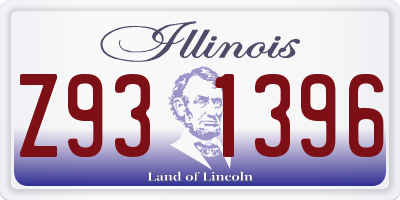 IL license plate Z931396