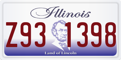 IL license plate Z931398