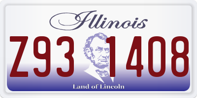 IL license plate Z931408