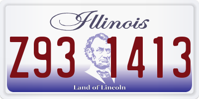 IL license plate Z931413