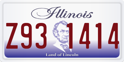 IL license plate Z931414