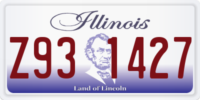 IL license plate Z931427