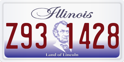 IL license plate Z931428