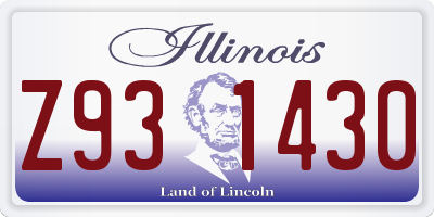 IL license plate Z931430