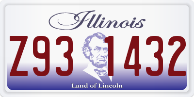 IL license plate Z931432