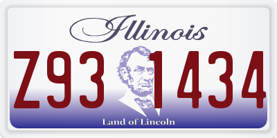 IL license plate Z931434
