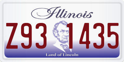 IL license plate Z931435