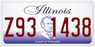 IL license plate Z931438