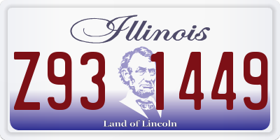 IL license plate Z931449