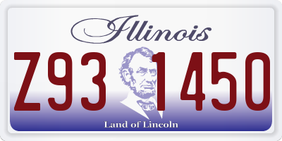 IL license plate Z931450