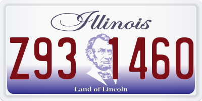IL license plate Z931460