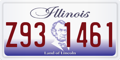 IL license plate Z931461