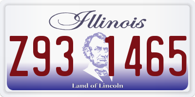 IL license plate Z931465