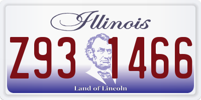 IL license plate Z931466