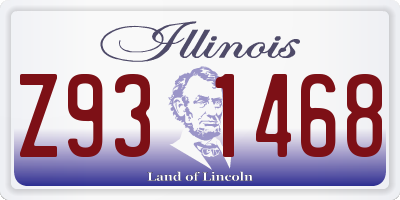 IL license plate Z931468