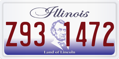 IL license plate Z931472