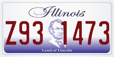 IL license plate Z931473