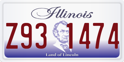 IL license plate Z931474