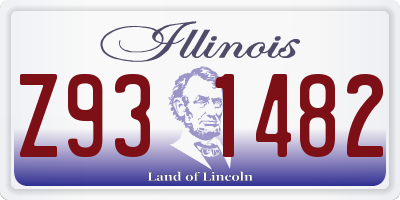 IL license plate Z931482
