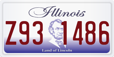 IL license plate Z931486