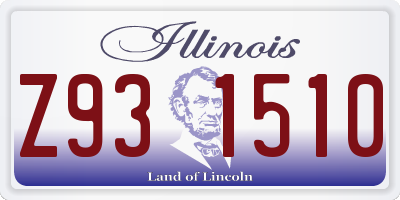 IL license plate Z931510