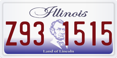 IL license plate Z931515