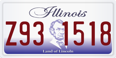 IL license plate Z931518