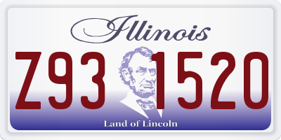 IL license plate Z931520