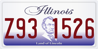 IL license plate Z931526