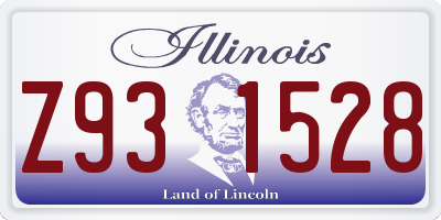 IL license plate Z931528