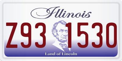 IL license plate Z931530