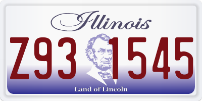 IL license plate Z931545