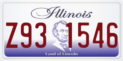 IL license plate Z931546