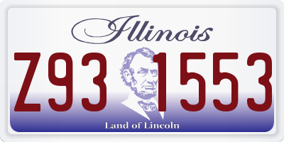 IL license plate Z931553