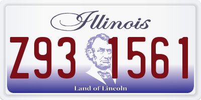 IL license plate Z931561
