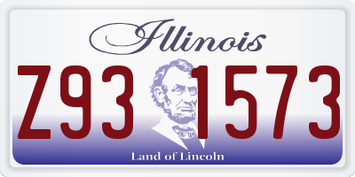 IL license plate Z931573