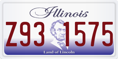 IL license plate Z931575