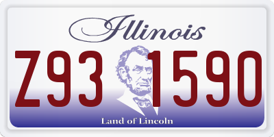 IL license plate Z931590