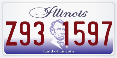 IL license plate Z931597