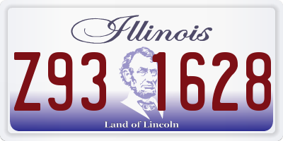 IL license plate Z931628