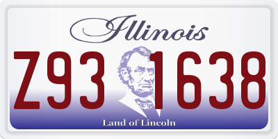 IL license plate Z931638
