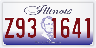 IL license plate Z931641