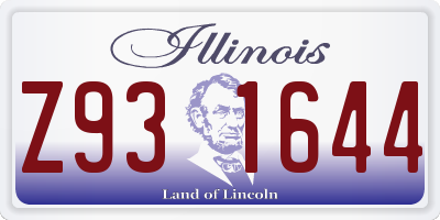 IL license plate Z931644