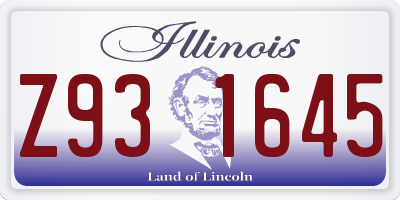 IL license plate Z931645