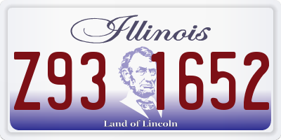 IL license plate Z931652