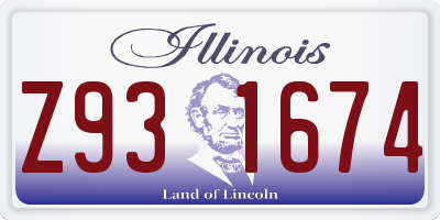IL license plate Z931674
