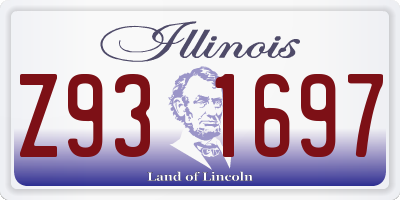 IL license plate Z931697